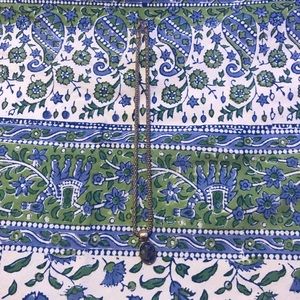 Necklace with blue and white stone pendant 💫